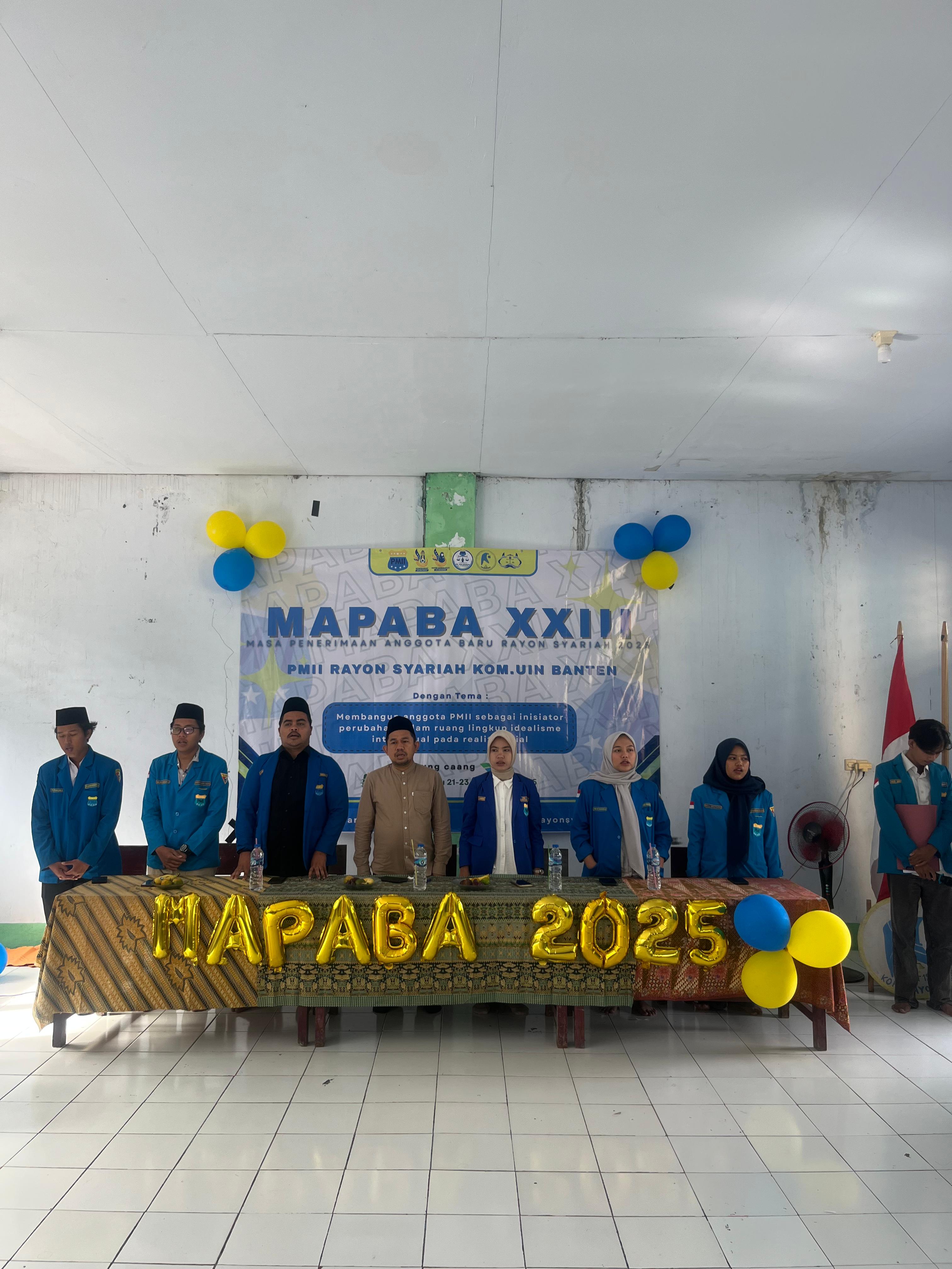 MAPABA PMII Rayon Syariah: Kader Baru Diminta Jadi Inisiator Perubahan Sosial